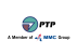 Blue and brown PTP Logo. A Member of MMC Group.