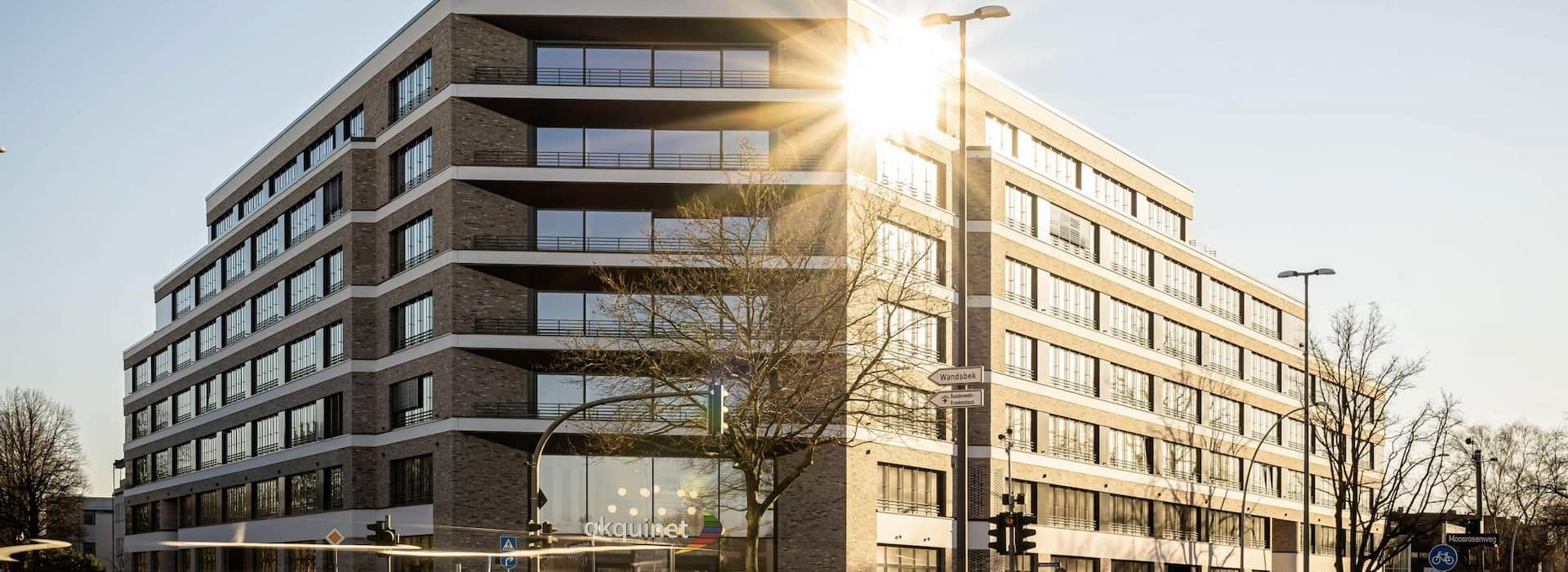 Außenansicht - Hauptstandort der AKQUINET - Hamburg-Bramfeld.